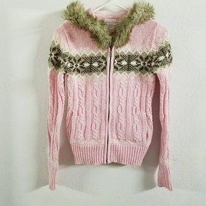 PRICE DROP⬇️ Aeropostale Pink Winter Zip Sweater